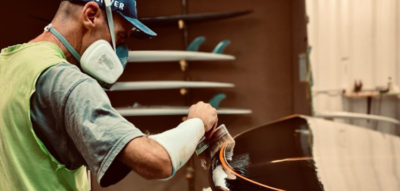 Mark Johanson | Laminating, Glassing + Sanding + Shaper