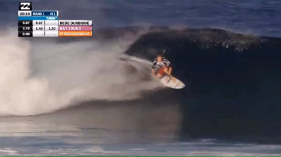 BILLABONG PRO TAHITI ラウンド1 Bede Durbidge（ビード・ダービッジ）